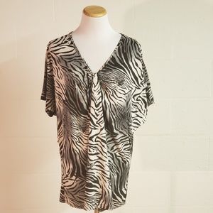 Natori》M Zebra Smooth Oversized Shirt